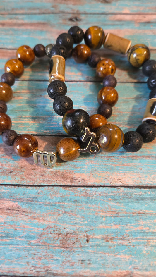 Men Zodiac Sign Bracelet