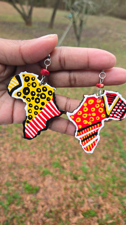 African Mudcloth Earrings