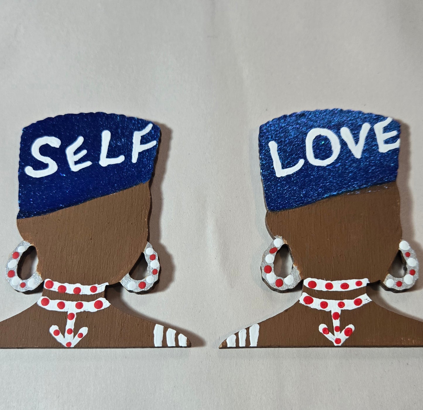 Self Love Handpainted Earrings
