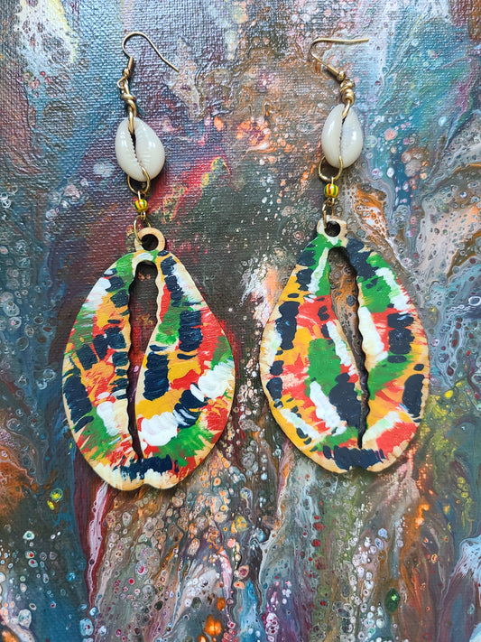 Rasta Cowrie Shell
