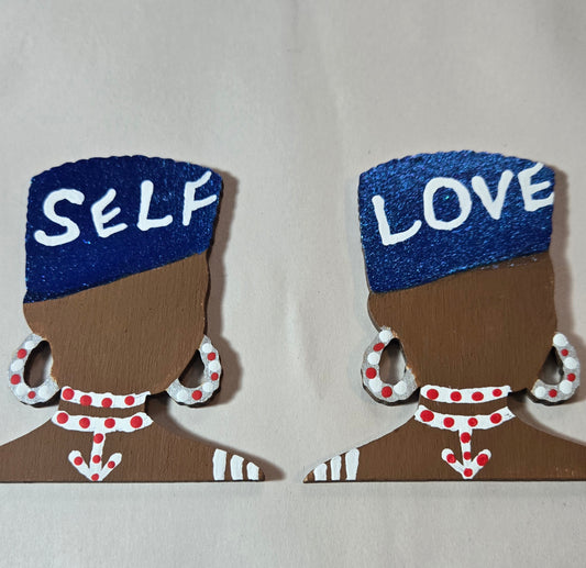 Self Love Handpainted Earrings